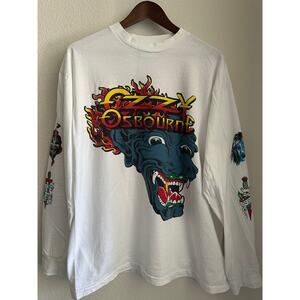 Ozzy Osbourne Dragon Long Sleeve Reprint T-shirt Brockum Tag Single Stitch